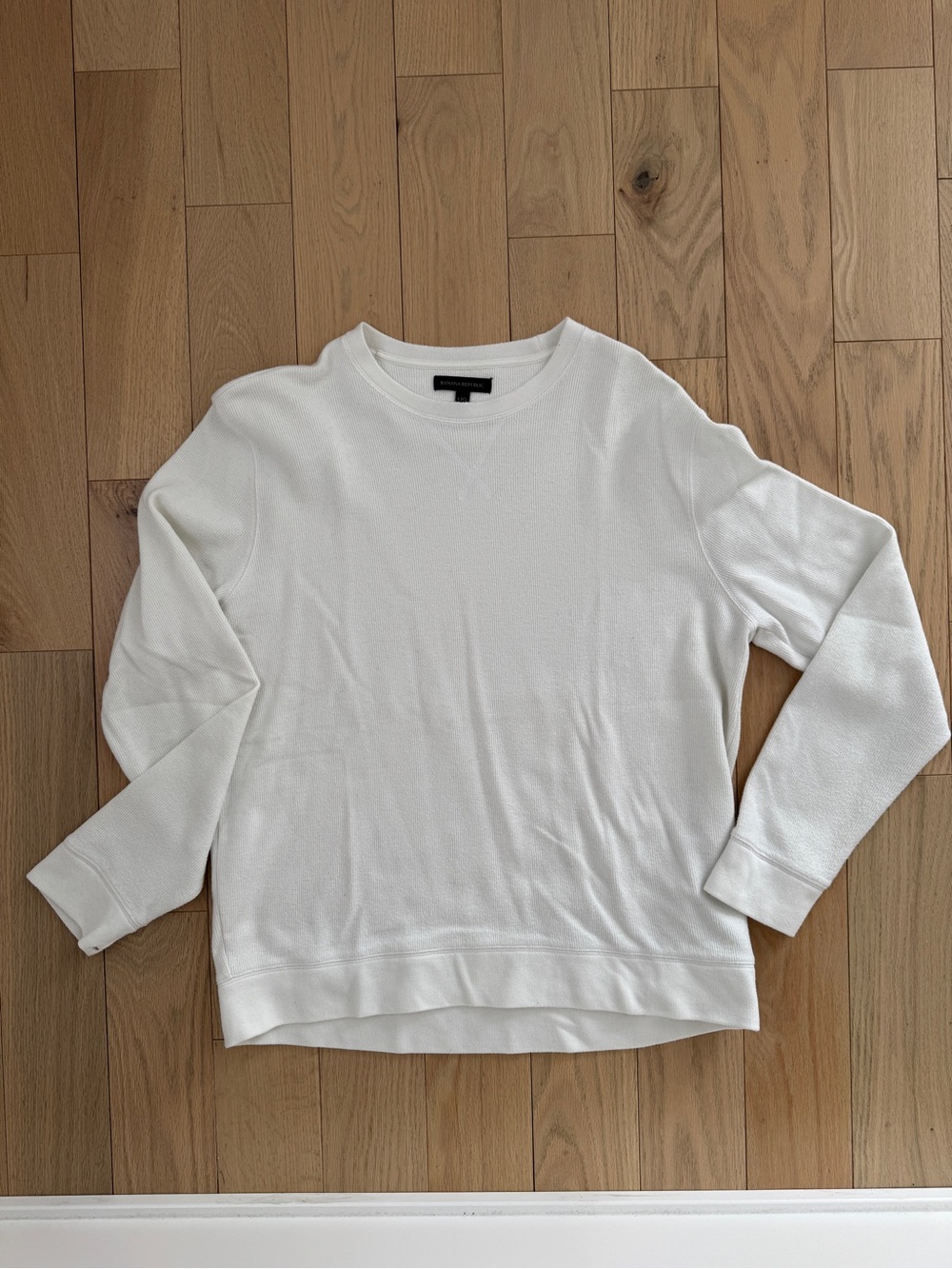 Banana Republic White Crewneck Sweater